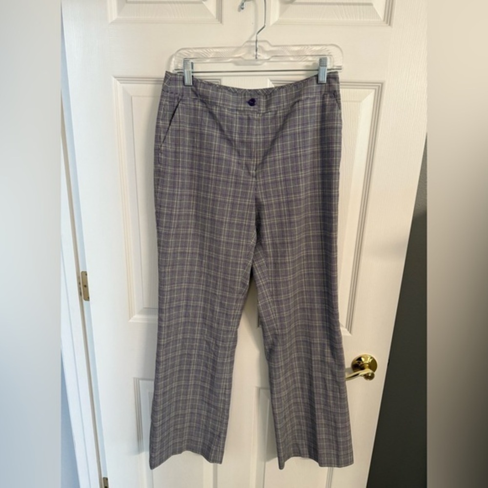 EP Pro Purple and Gray Plaid Golf Pants Size 6